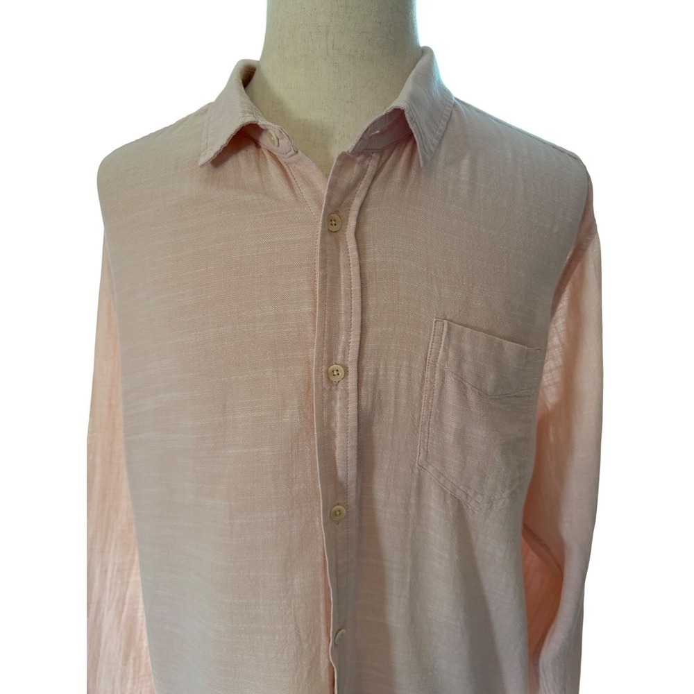 Rails‎ Button Down Shirt Mens XXL peach Long Sleeve Casual Lightweight Cotton